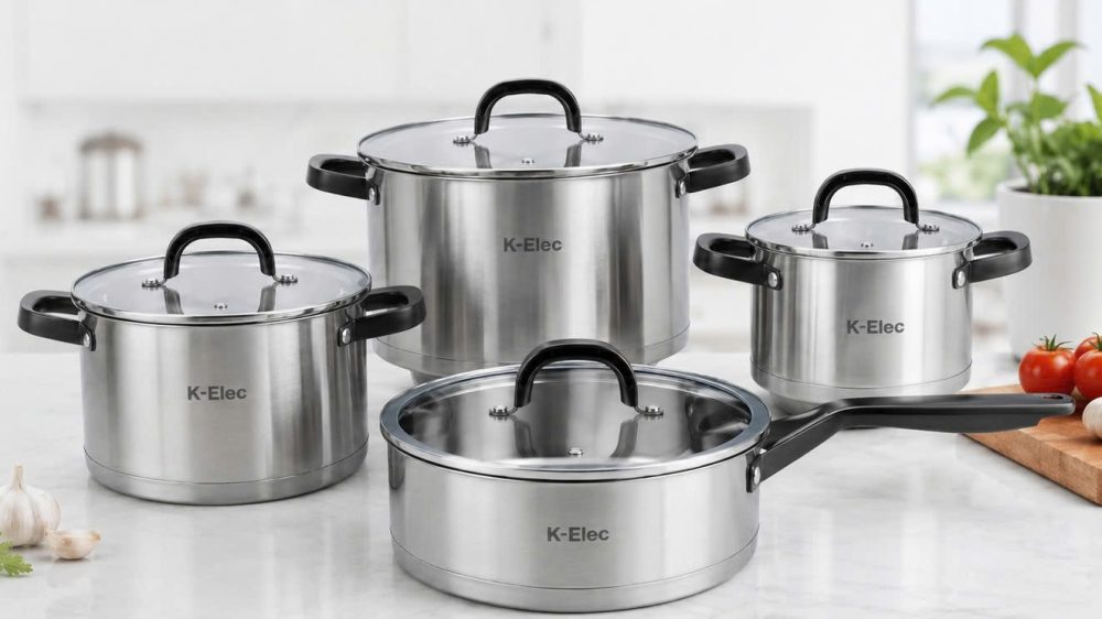 Bộ nồi inox 3 lớp K-Elec KTB-274X1